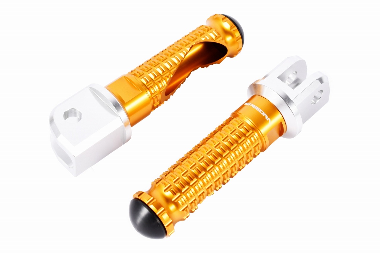 speedra ssk タンデムステップ　ゴールド　汎用 SPEEDRA アルミ削り出しタンデムステップ レーシングタイプ