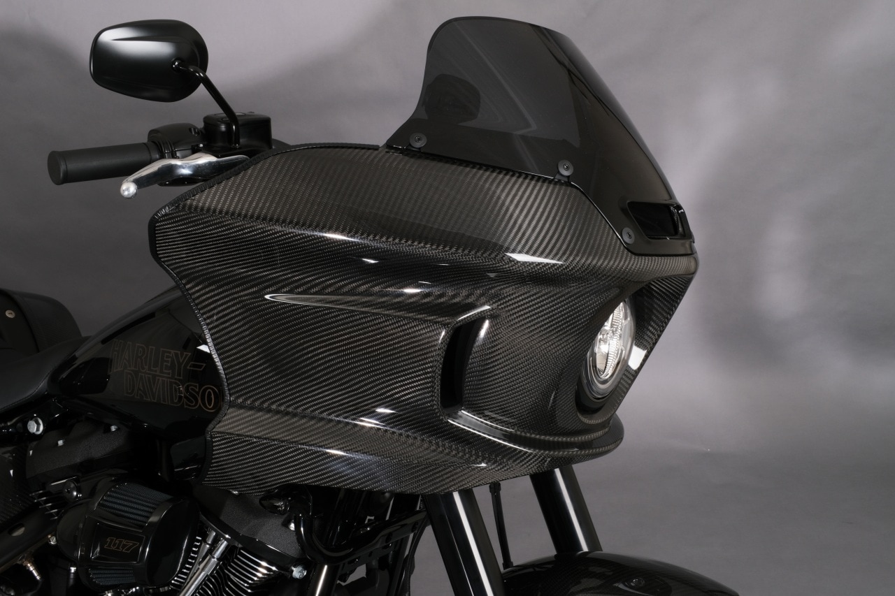 SPEEDRA アッパーカウル ドライカーボン | Harley-Davidson,FXLRST