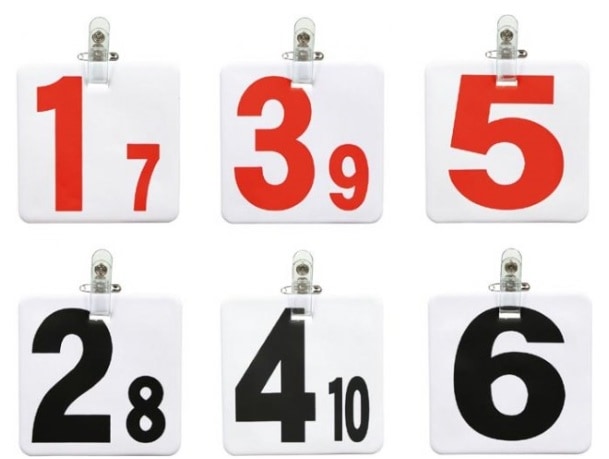 ゲートボール ニチヨー 固定方式用プレートゼッケン リレーション用 PZ