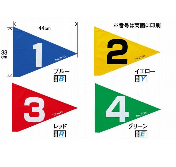 グラウンドゴルフ ニチヨー 旗 ストロング 8枚セット G3101-SET