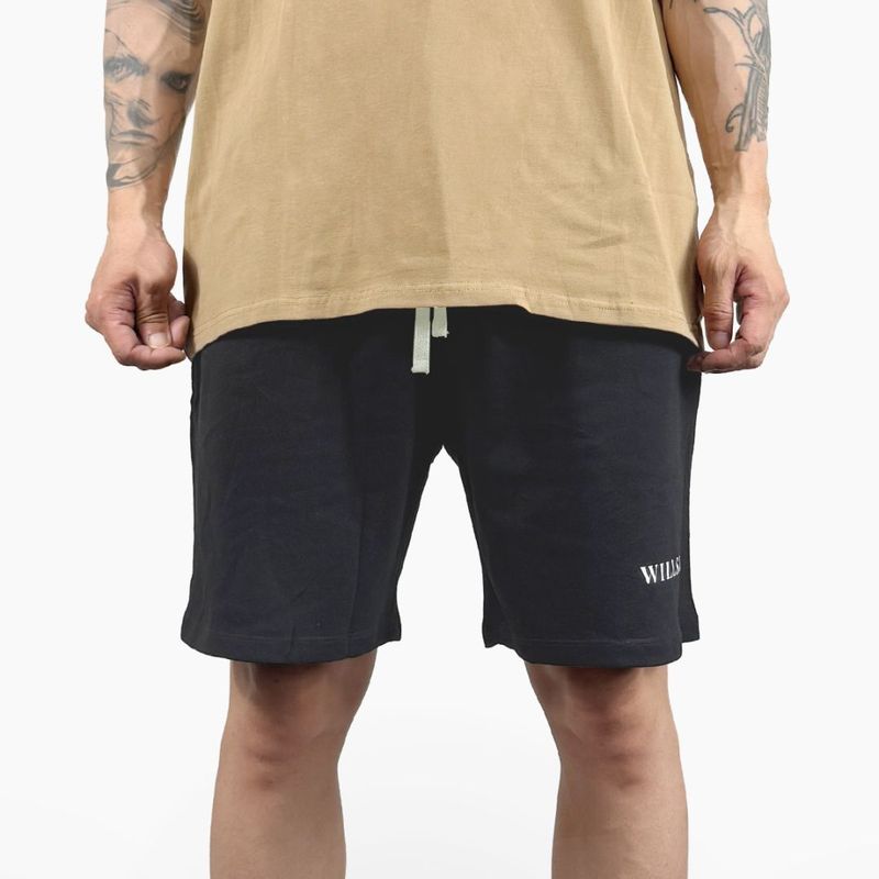 SWEAT SHORTS - Black(ɳWhite)