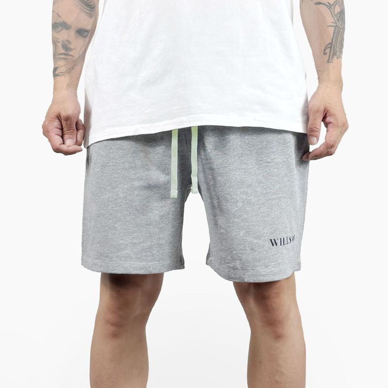 SWEAT SHORTS - Gray(ɳWhite)