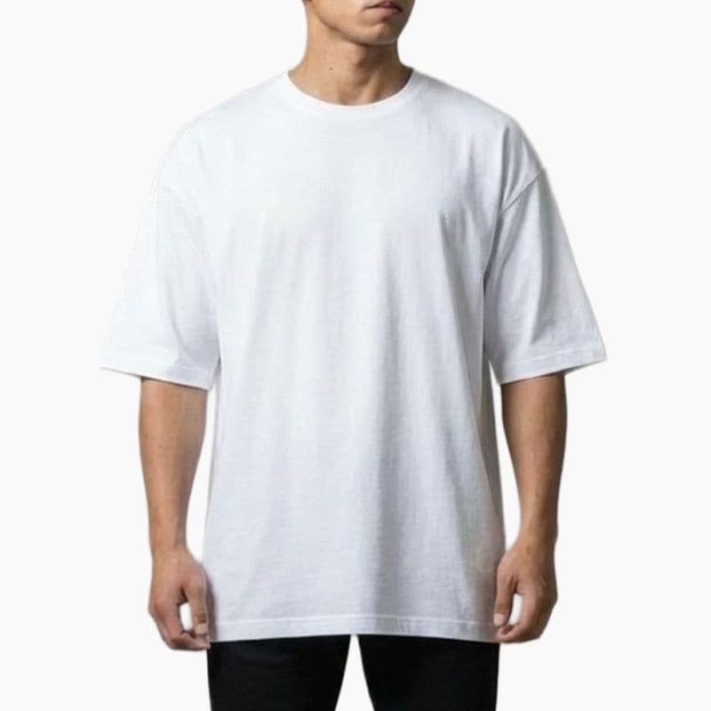 COTTON OVERSIZED T-SHIRT - WHITE