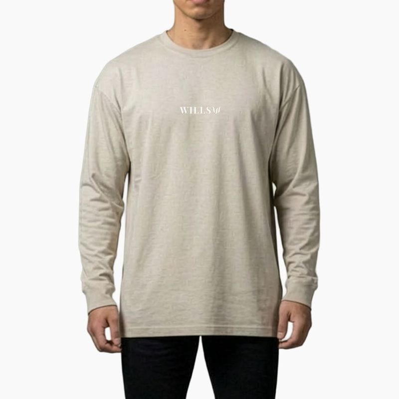 CORE OVERSIZE LONG SLEEVE TEE - KHAKI