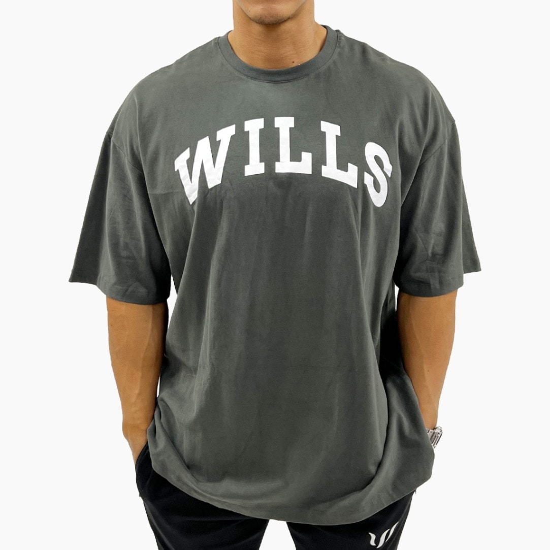 FEELS グレー Tシャツ XLサイズ 楽天市場】Tシャツ メンズ 半袖 オーバーサイズ WILLS FITNESS