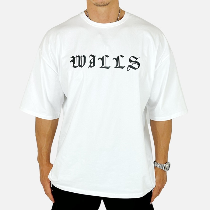 MEDIEVAL LOGO OVERSIZED TEE - WHITE