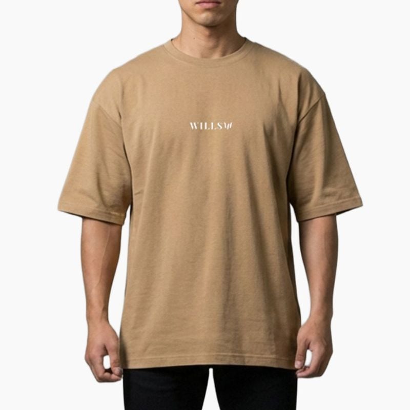 CORE OVERSIZE TEE - TAN