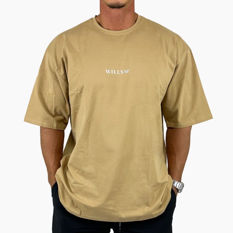 OVERSIZE TEE - TAN