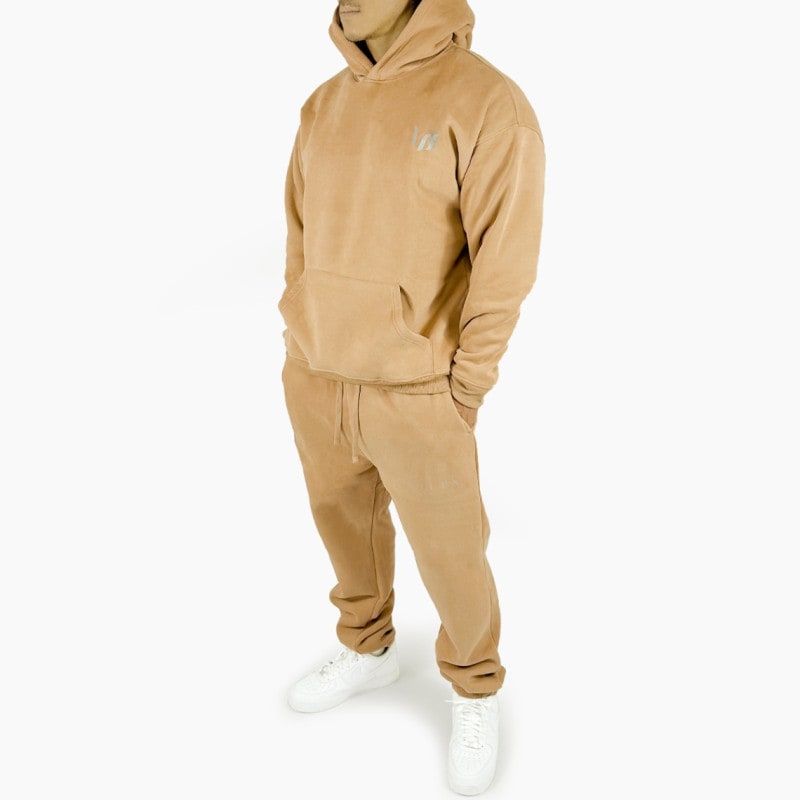 ESSENTIALS REFLECT "HOODIE + PANTS" SET UP  - TAN