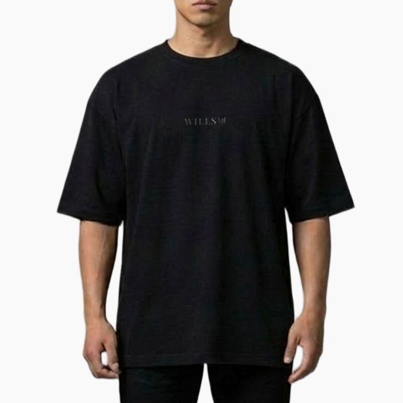 CORE OVERSIZE TEE - BLACK(BLACK LOGO)