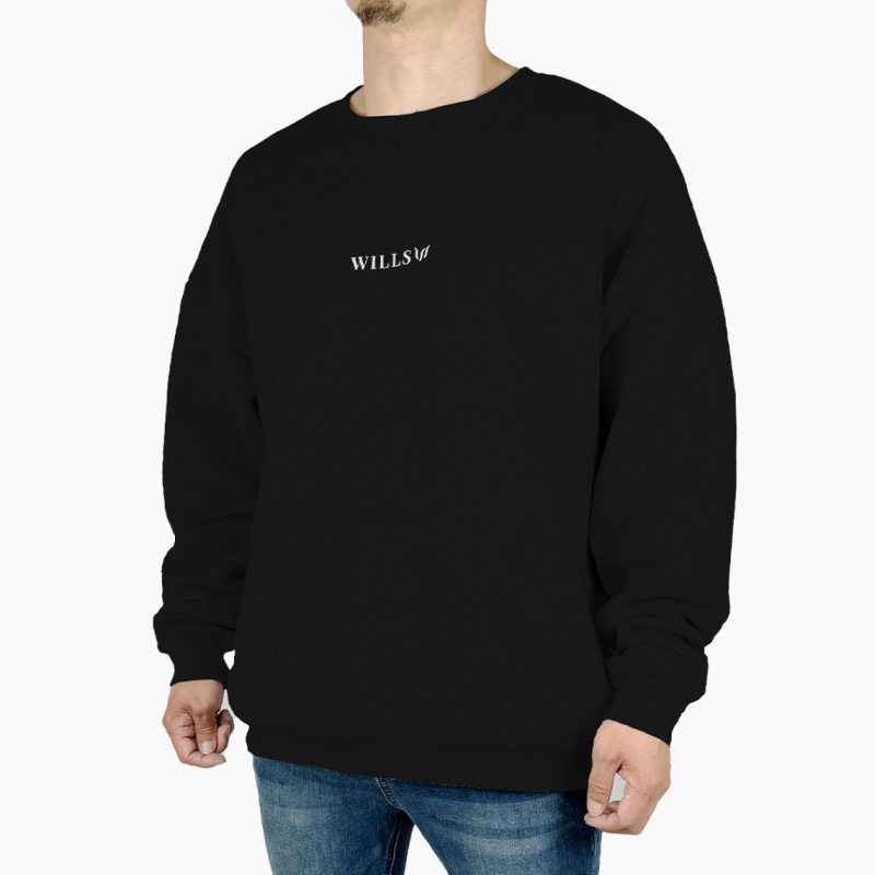 CORE OVERSIZE SWEATSHIRT - BLACK