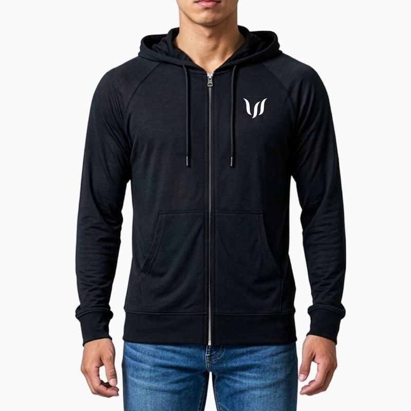 SP ZIP HOODIE - BLACK