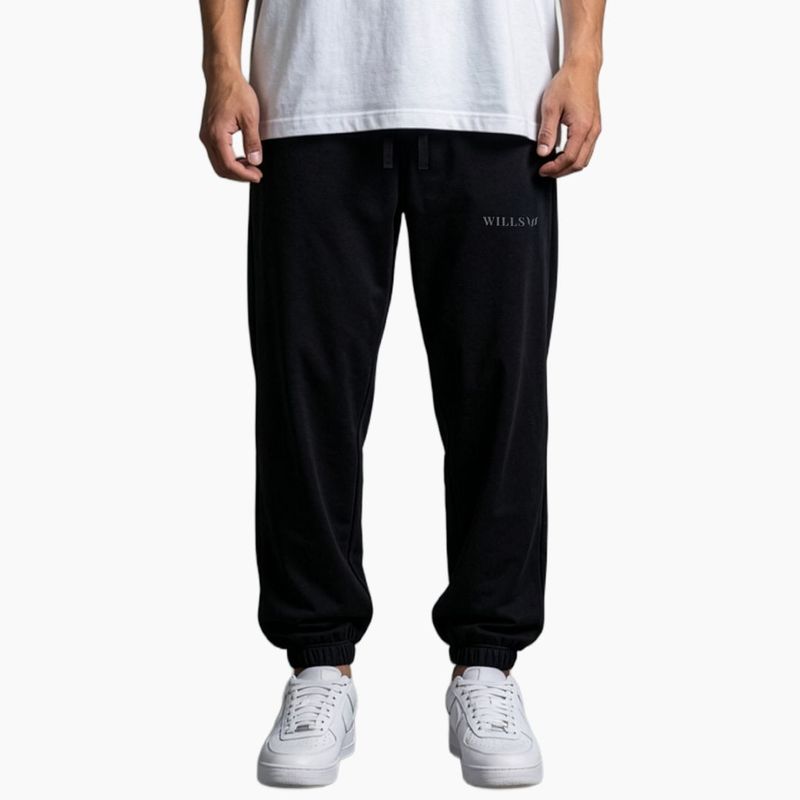 RELAXED REFLECT PANTS - BLACK