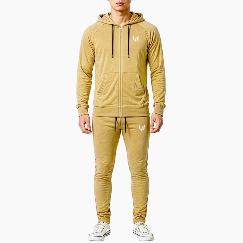 SP "ZIP HOODIE + JOGGER PANTS" SET UP  - TAN