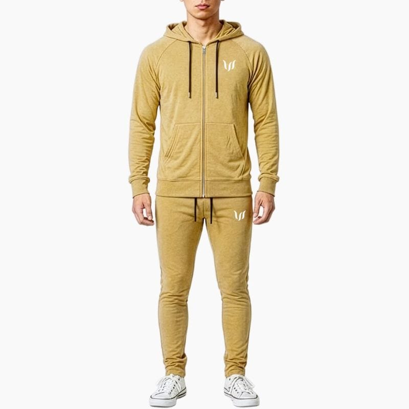 SP "ZIP HOODIE + JOGGER PANTS" SET UP  - TAN