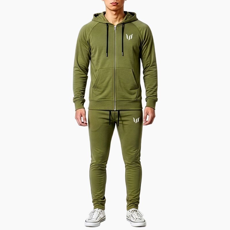 SP "ZIP HOODIE + JOGGER PANTS" SET UP  - OLIVE