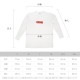 BOX LOGO OVERSIZED LONG SLEEVE - WHITE ASH