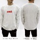 BOX LOGO OVERSIZED LONG SLEEVE - WHITE ASH