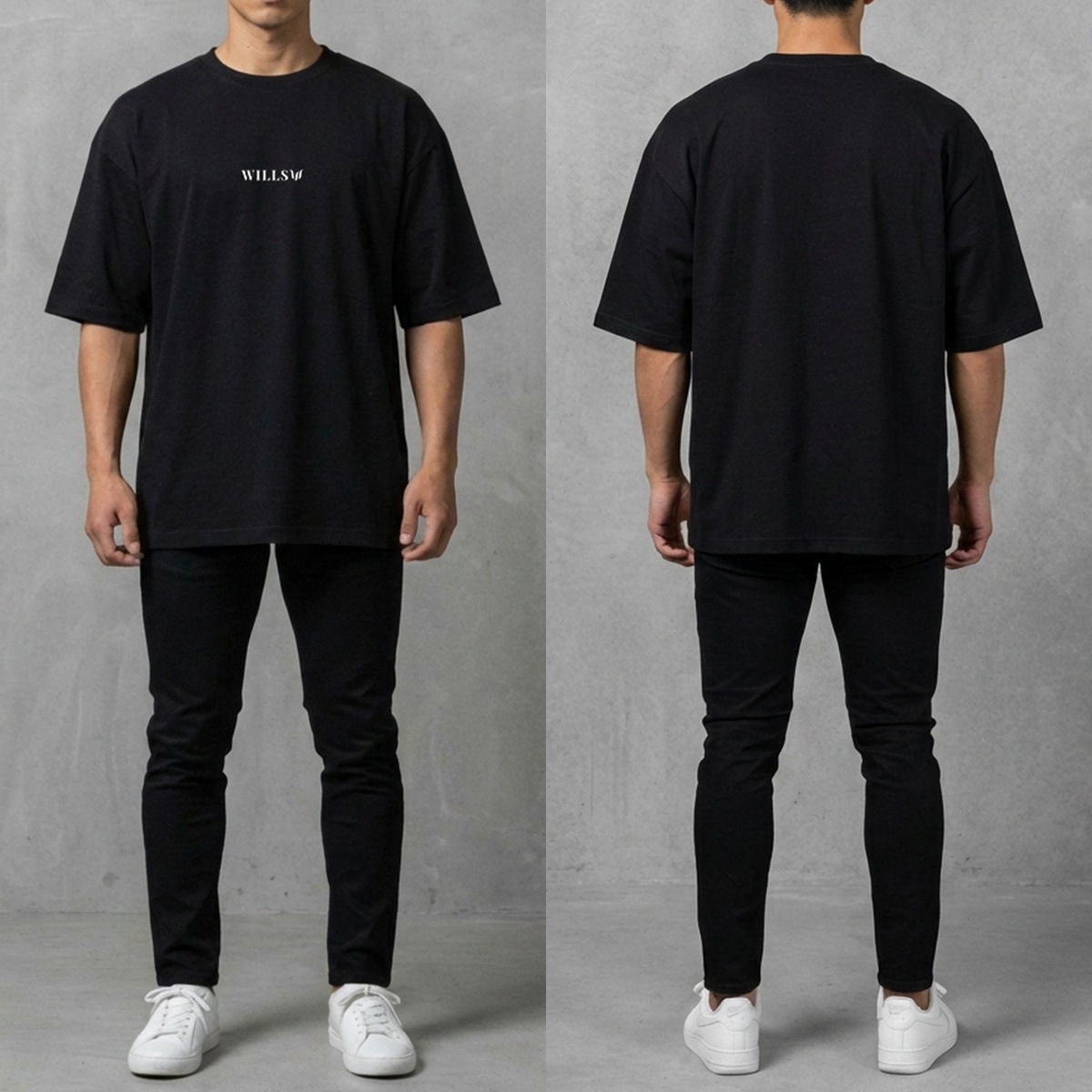 CORE OVERSIZE TEE - BLACK