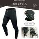 "COMPRESSION LONG SLEEVE T-SHIRT + SIDE LOGO ACTIVE LEGGING + ACTIVE UTILITY SHORTS" SET UP  - BLACK