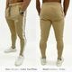 JOGGERS PANTS - TAN/WHITE
