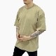 COTTON OVERSIZED T-SHIRT - SAND