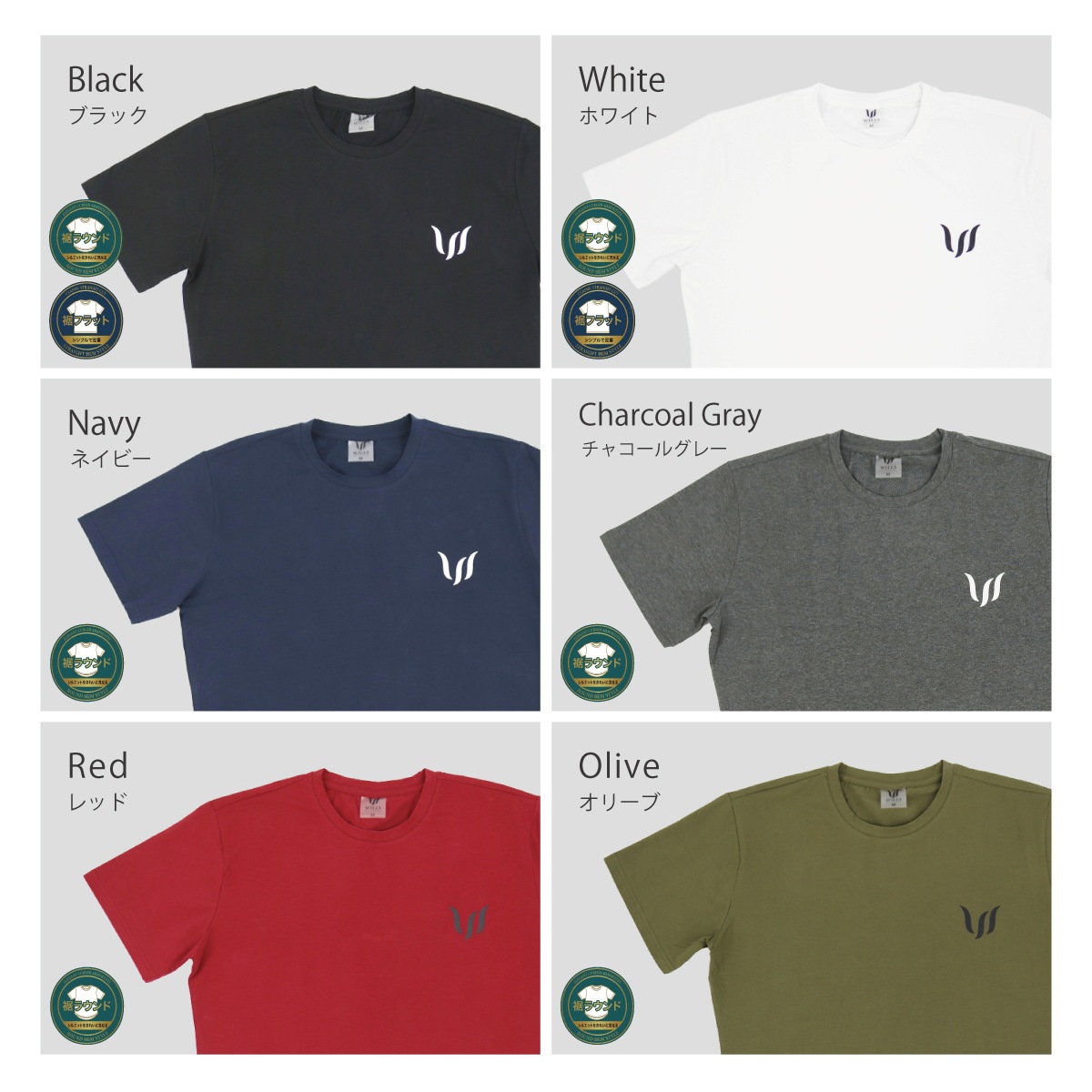 SP T-SHIRT - NAVY ���饦���