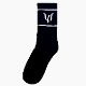 STRIPE LOGO SOCKS - BLACK