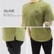 SP T-SHIRT - OLIVE ���饦���