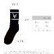 STRIPE LOGO SOCKS - WHITE