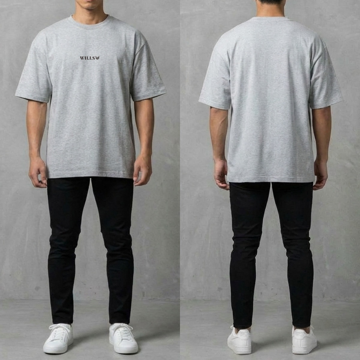 CORE OVERSIZE TEE - GRAY