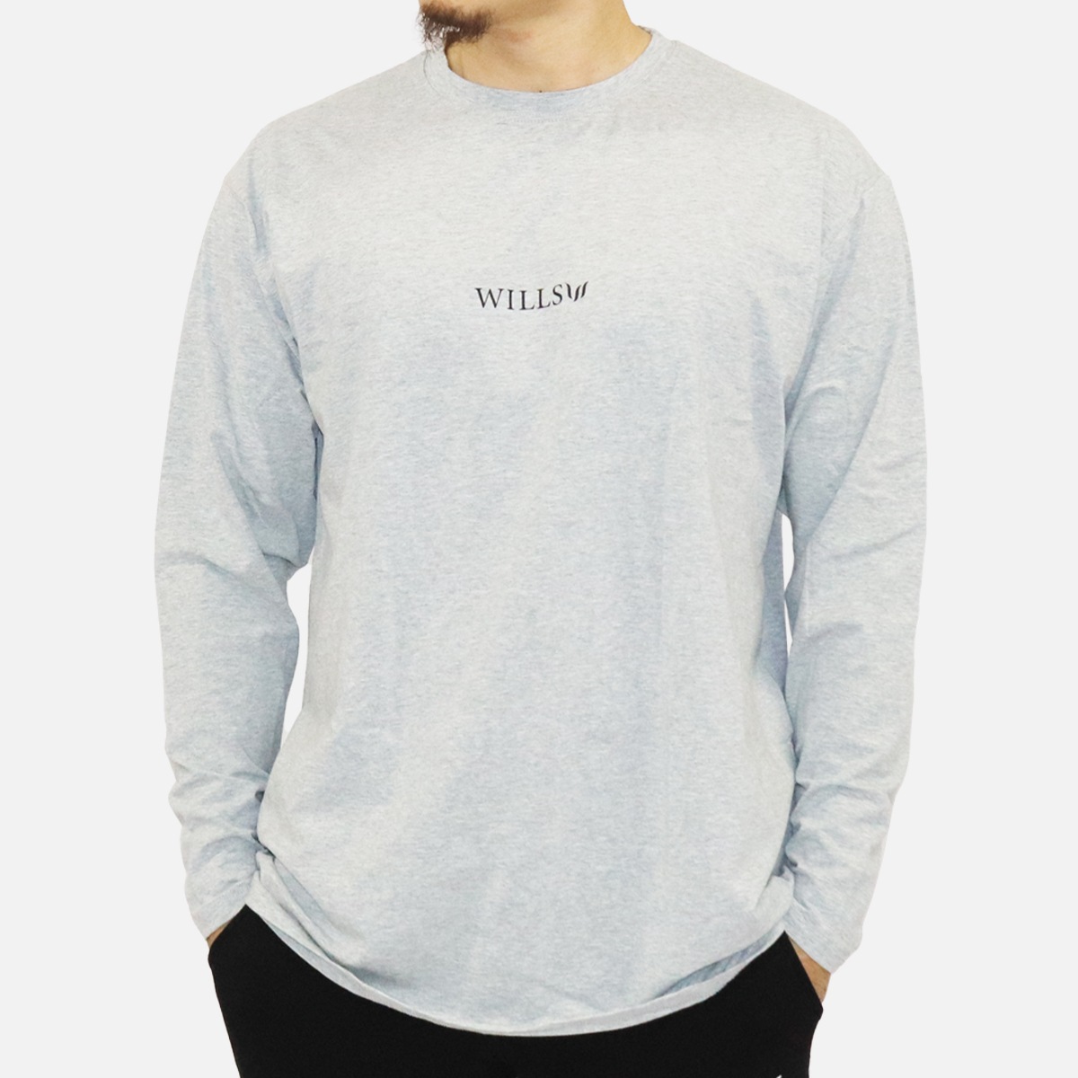 OVERSIZE LONG SLEEVE TEE - GRAY