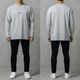 CORE OVERSIZE LONG SLEEVE TEE - GRAY