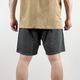 ACID WASH SHORTS - BLACK