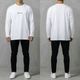 CORE OVERSIZE LONG SLEEVE TEE - WHITE