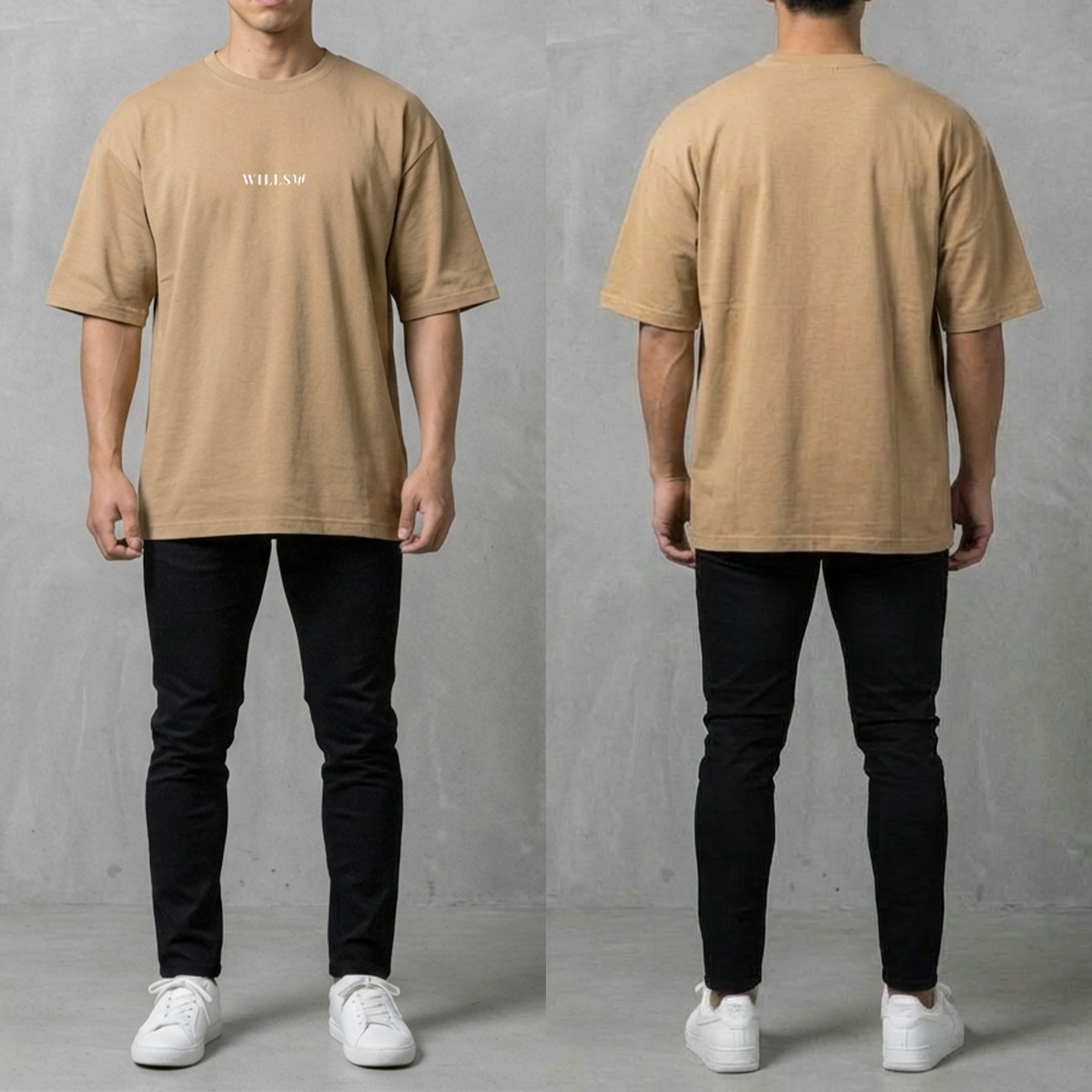 CORE OVERSIZE TEE - TAN