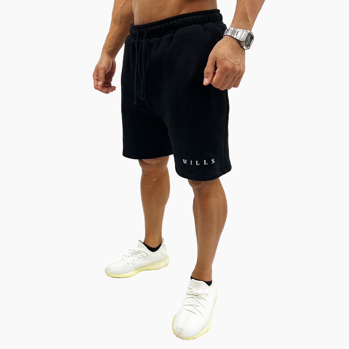 ESSENTIALS SWEATSHORT - BLACK
