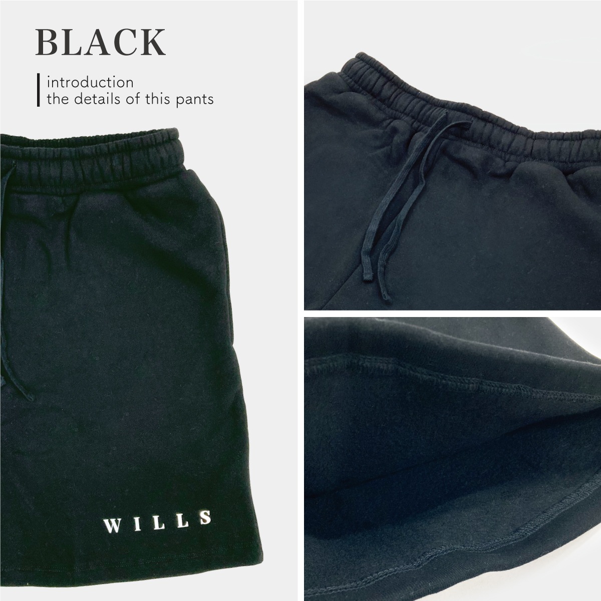 ESSENTIALS SWEATSHORT - BLACK
