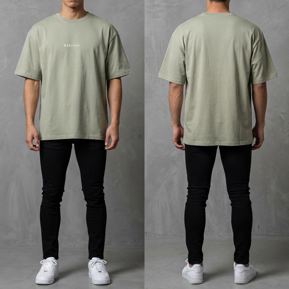 CORE OVERSIZE TEE - SAGE