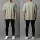CORE OVERSIZE TEE - SAGE
