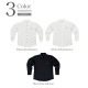 SUPER STRETCH SHIRTS - BLACK/BLACK BUTTON