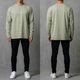 CORE OVERSIZE LONG SLEEVE TEE - SAGE