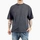 PLAIN ACID WASH OVERSIZED T-SHIRT - BLACK