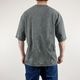 PLAIN ACID WASH OVERSIZED T-SHIRT - GRAY