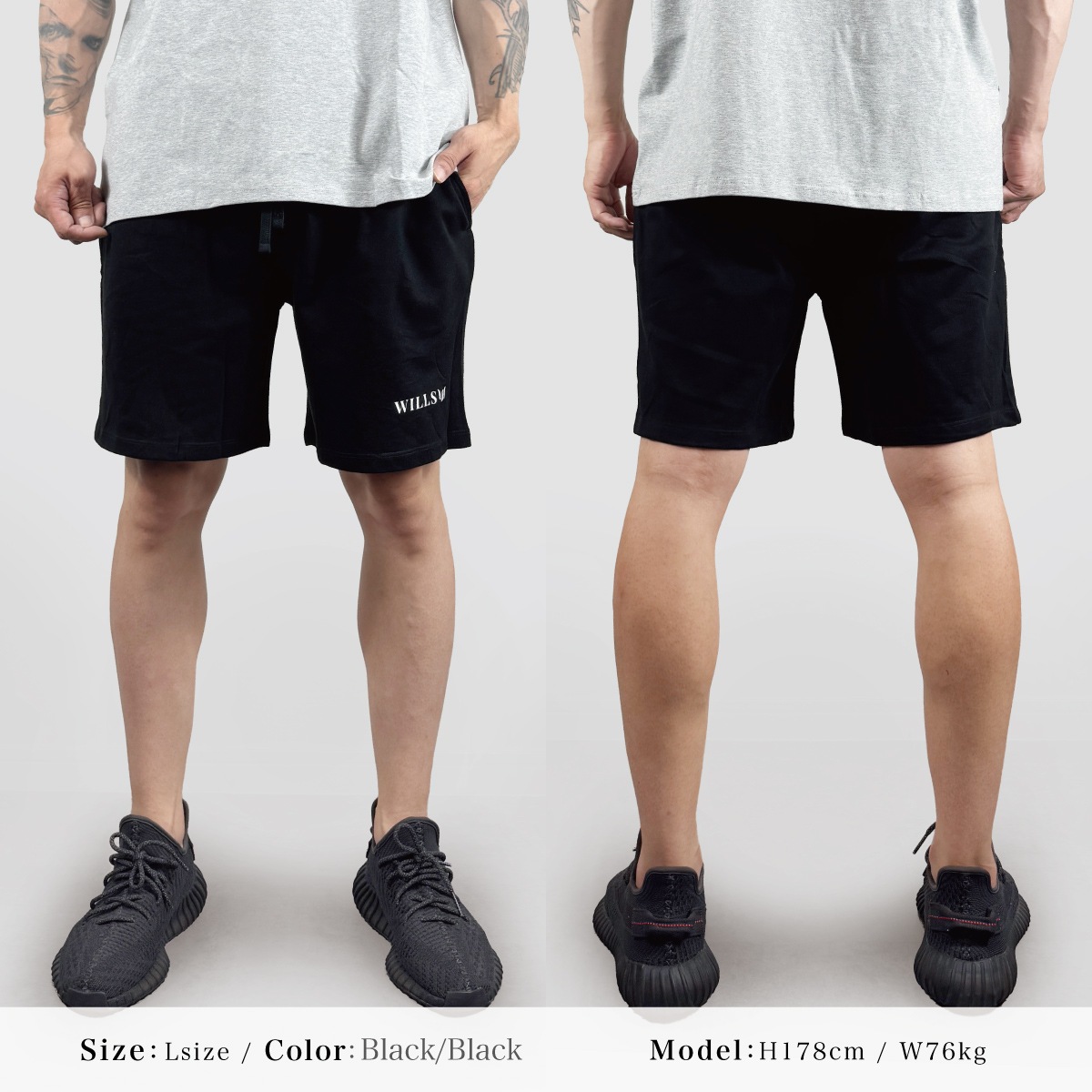 SWEAT SHORTS - Black(ɳBlack)