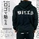 MEDIEVAL LOGO OVERSIZED ZIP HOODIE - BLACK