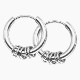5RING HOOP EARRINGS - SILVER (ԥξ)