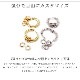 5RING HOOP EARRINGS - SILVER (ԥξ)