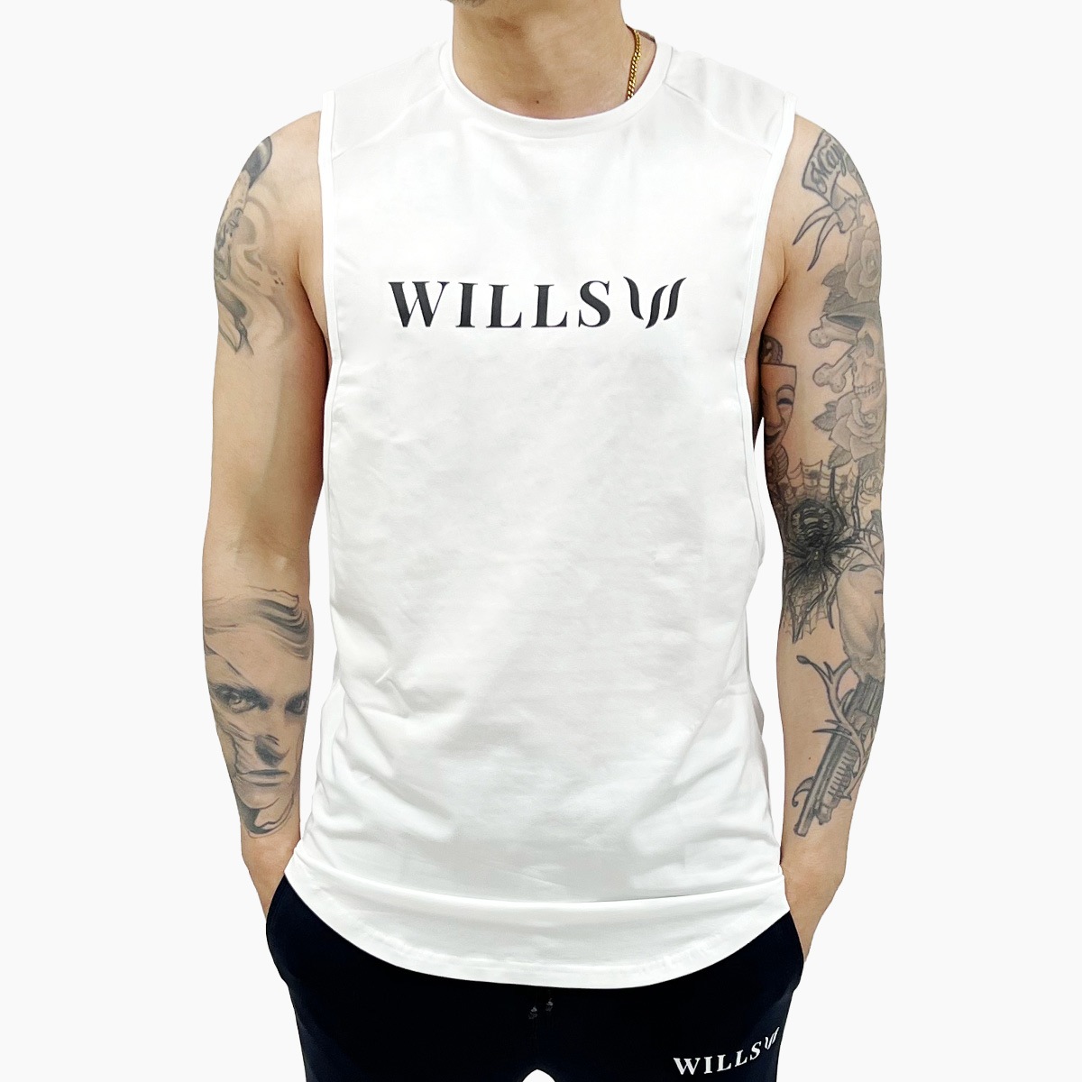 TRIUMPH SLEEVELESS TEE - WHITE