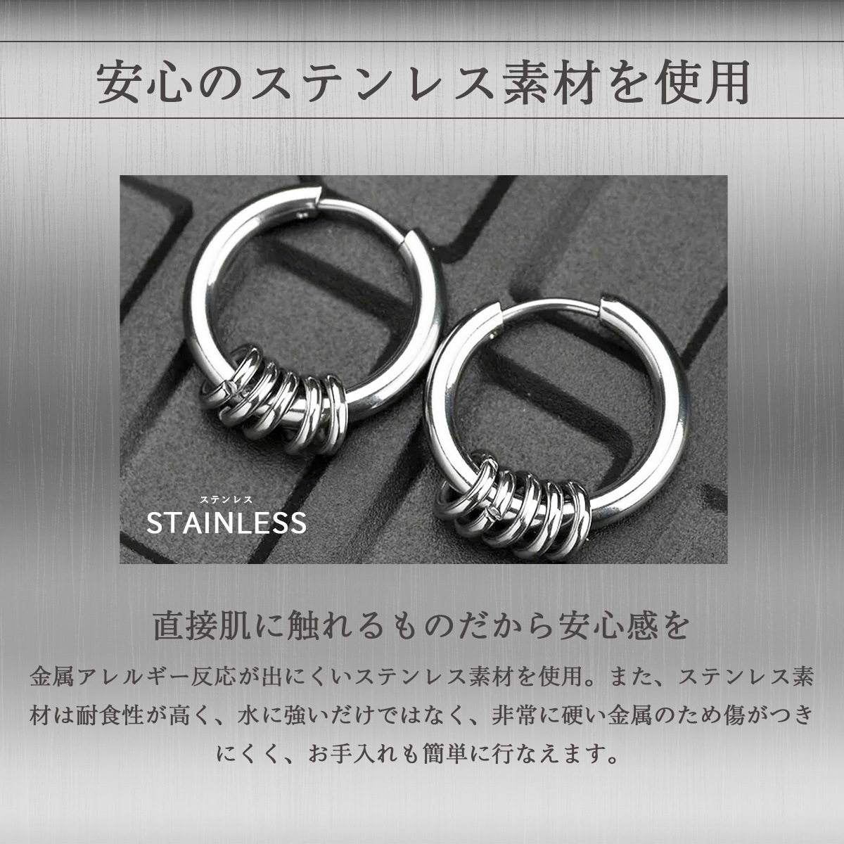 5RING HOOP EARRINGS - GOLD (ԥξ)